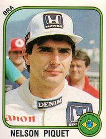 1987 Panini Motor Adventures Stickers #88 Nelson Piquet Front