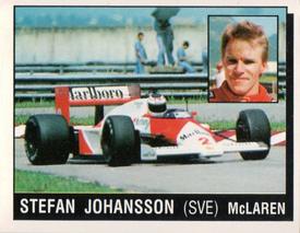 1987 Panini Motor Adventures Stickers #96 Stefan Johansson Front