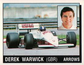 1987 Panini Motor Adventures Stickers #98 Derek Warwick Front