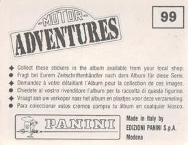 1987 Panini Motor Adventures Stickers #99 Philippe Streiff Back