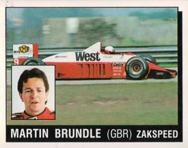 1987 Panini Motor Adventures Stickers #102 Martin Brundle Front