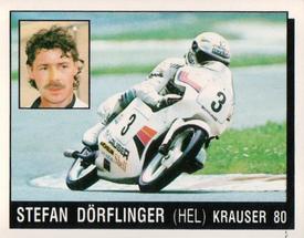 1987 Panini Motor Adventures Stickers #132 Stefan Dorflinger Front