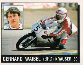 1987 Panini Motor Adventures Stickers #134 Gerhard Waibel Front