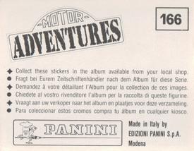 1987 Panini Motor Adventures Stickers #166 Roberto Guerrero Back