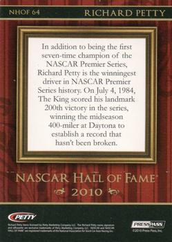 2010 Press Pass Eclipse - NASCAR Hall of Fame Holofoil #NHOF 64 Richard Petty Back