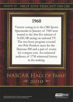 2010 Wheels Main Event - NASCAR Hall of Fame #NHOF 12 First Live Telecast on CBS Back
