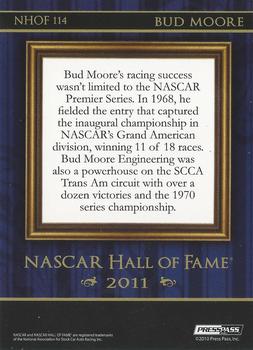 2011 Press Pass Eclipse - NASCAR Hall of Fame Blue #NHOF 114 Bud Moore Back