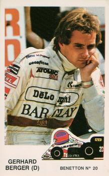 1986 Formula 1 Le Auto Piu Veloci Del Mondo (Stickers) #35 Gerhard Berger Front