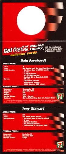 2000 Coca-Cola 7-Eleven - Hanger Strip #NNO Dale Earnhardt / Tony Stewart Back