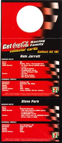 2000 Coca-Cola 7-Eleven - Hanger Strip #NNO Dale Jarrett / Steve Park Back