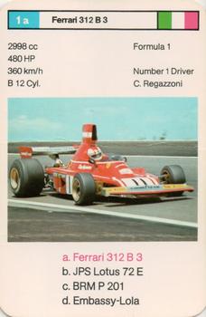 1975 Top Trumps by Dubreq Series 1 - Racing Cars #1a Clay Regazzoni Front