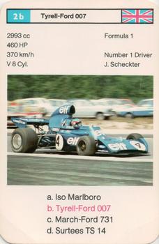 1975 Top Trumps by Dubreq Series 1 - Racing Cars #2b Jody Scheckter Front