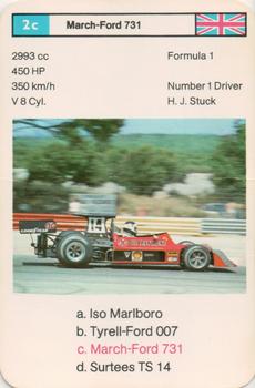 1975 Top Trumps by Dubreq Series 1 - Racing Cars #2c Hans-Joachim Stuck Front