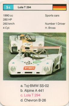 1975 Top Trumps by Dubreq Series 1 - Racing Cars #5c Helmut Bross Front