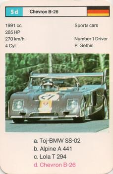 1975 Top Trumps by Dubreq Series 1 - Racing Cars #5d Peter Gethin Front