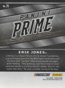 2023 Panini Prime - Holo Gold #25 Erik Jones Back