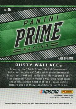 2023 Panini Prime - Holo Gold #45 Rusty Wallace Back