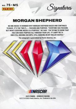2023 Panini Prime - NASCAR 75th Anniversary Signatures #75-MS Morgan Shepherd Back