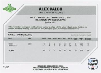 2024 Parkside IndyCar Premier Edition #2 Alex Palou Back