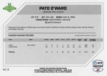 2024 Parkside IndyCar Premier Edition #8 Pato O'Ward Back