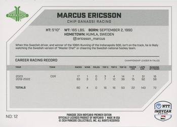 2024 Parkside IndyCar Premier Edition #12 Marcus Ericsson Back