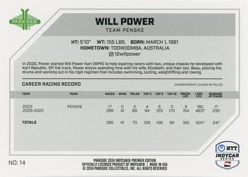 2024 Parkside IndyCar Premier Edition #14 Will Power Back