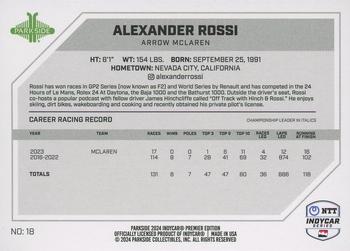2024 Parkside IndyCar Premier Edition #18 Alexander Rossi Back