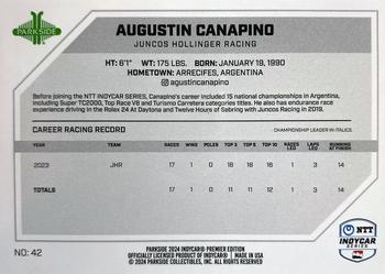 2024 Parkside IndyCar Premier Edition #42 Agustin Canapino Back