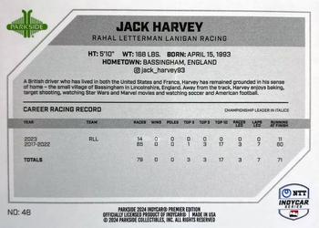 2024 Parkside IndyCar Premier Edition #48 Jack Harvey Back