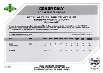 2024 Parkside IndyCar Premier Edition #50 Conor Daly Back