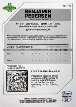2024 Parkside IndyCar Premier Edition #53 Benjamin Pedersen Back