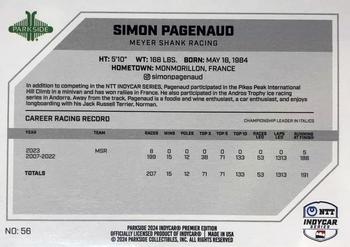2024 Parkside IndyCar Premier Edition #56 Simon Pagenaud Back
