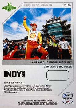 2024 Parkside IndyCar Premier Edition #80 Josef Newgarden Back