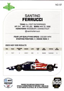 2024 Parkside IndyCar Premier Edition #97 Santino Ferrucci Back