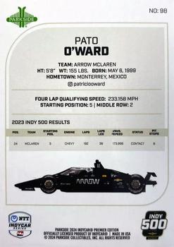 2024 Parkside IndyCar Premier Edition #98 Pato O'Ward Back