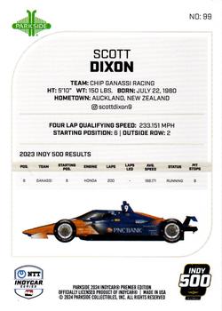 2024 Parkside IndyCar Premier Edition #99 Scott Dixon Back