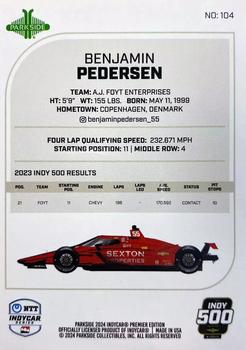 2024 Parkside IndyCar Premier Edition #104 Benjamin Pedersen Back