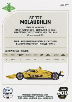 2024 Parkside IndyCar Premier Edition #107 Scott McLaughlin Back