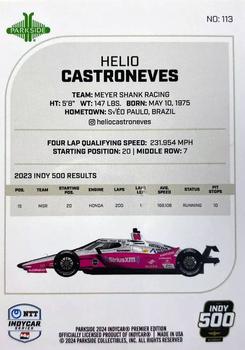 2024 Parkside IndyCar Premier Edition #113 Helio Castroneves Back