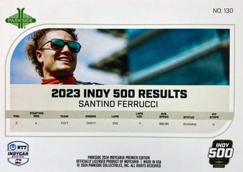 2024 Parkside IndyCar Premier Edition #130 Santino Ferrucci Back