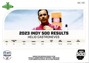 2024 Parkside IndyCar Premier Edition #142 Helio Castroneves Back