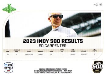 2024 Parkside IndyCar Premier Edition #147 Ed Carpenter Back