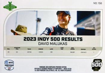 2024 Parkside IndyCar Premier Edition #156 David Malukas Back