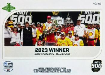 2024 Parkside IndyCar Premier Edition #162 Josef Newgarden Back