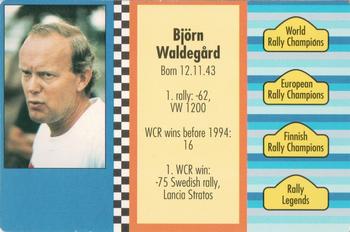 1994 GTV Rally Cards #1 Björn Waldegård Back