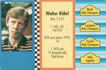1994 GTV Rally Cards #2 Walter Röhrl Back