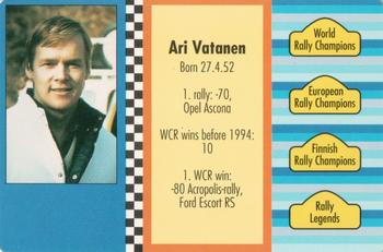 1994 GTV Rally Cards #3 Ari Vatanen Back