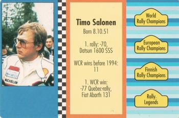 1994 GTV Rally Cards #7 Timo Salonen Back