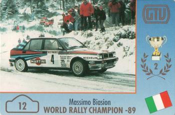 1994 GTV Rally Cards #12 Massimo Biasion Front