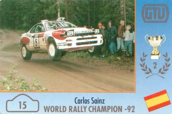 1994 GTV Rally Cards #15 Carlos Sainz Front